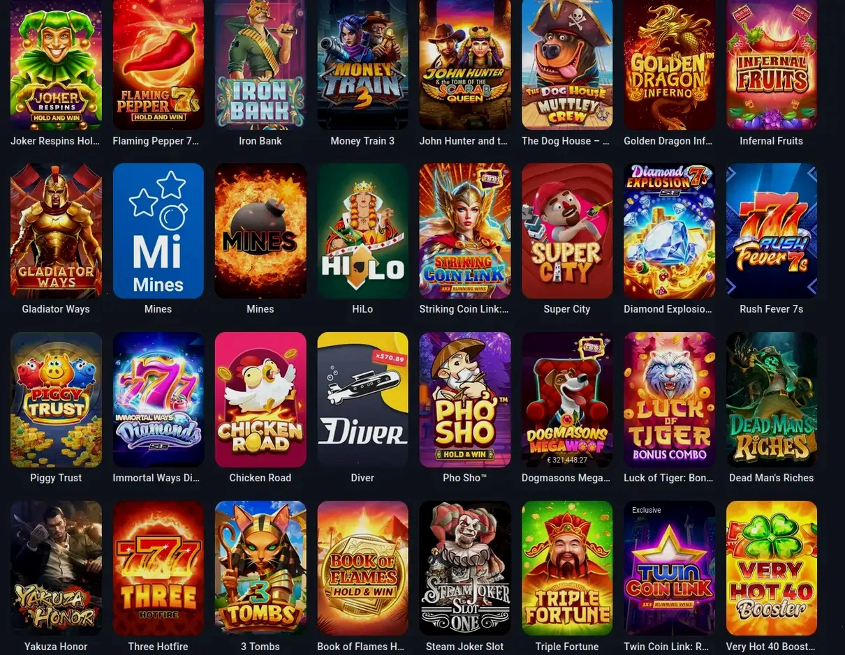 Kingdom Casino Spielauswahl